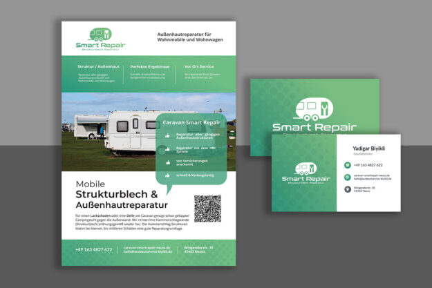 Flyer-und-Visitenkarten-Caravan-Smart-Repir-Neuss